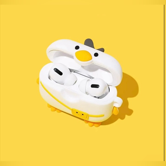 Duck Case for Airpod Pro/Pro 2 Gen with keychain carabiner - Picture 2 of 4